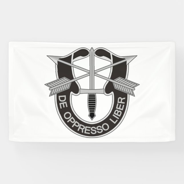 Banderoles Forces spéciales SF De Oppresso Liber (Horizontal)
