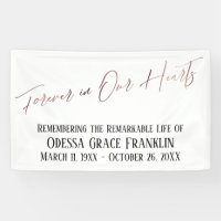 Forever in Our Hearts Rose moderne Typographie d'o
