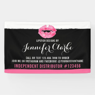 Banderoles Fournisseur de rouge à lèvres Baiser de lèvres Sal