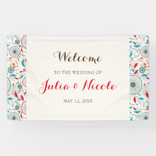 Banderoles Fraîche Citrus Foliage Fête des mariées