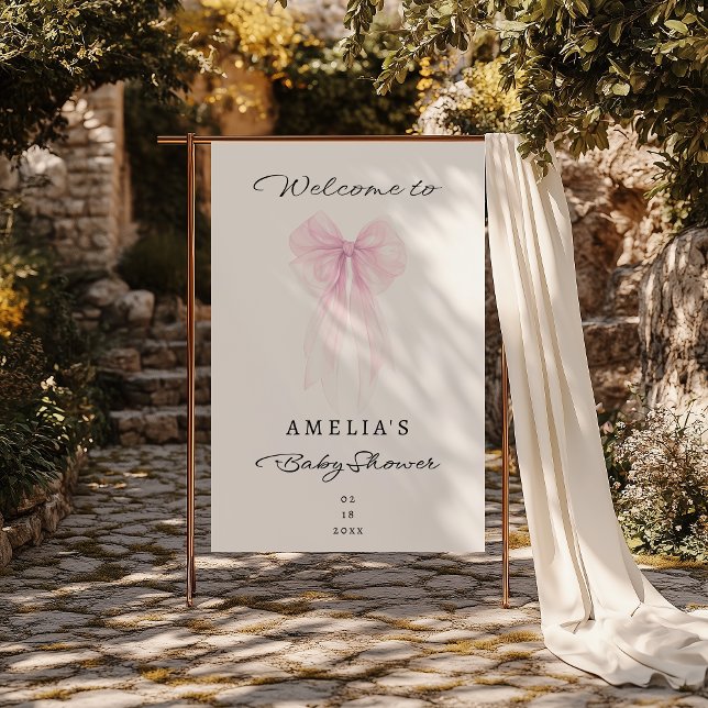 Banderoles Fraise Teintée Arc Bienvenue Bébé Fille (Créateur téléchargé)