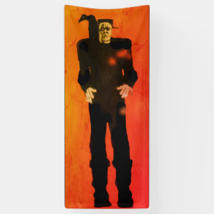 Banderoles Frankenstein Halloween Party Art Grand Effrayant