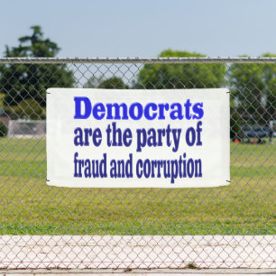 Banderoles Fraude démocrate et corruption