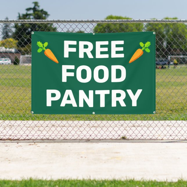 Banderoles Free Food Pantry Banner (Insitu)
