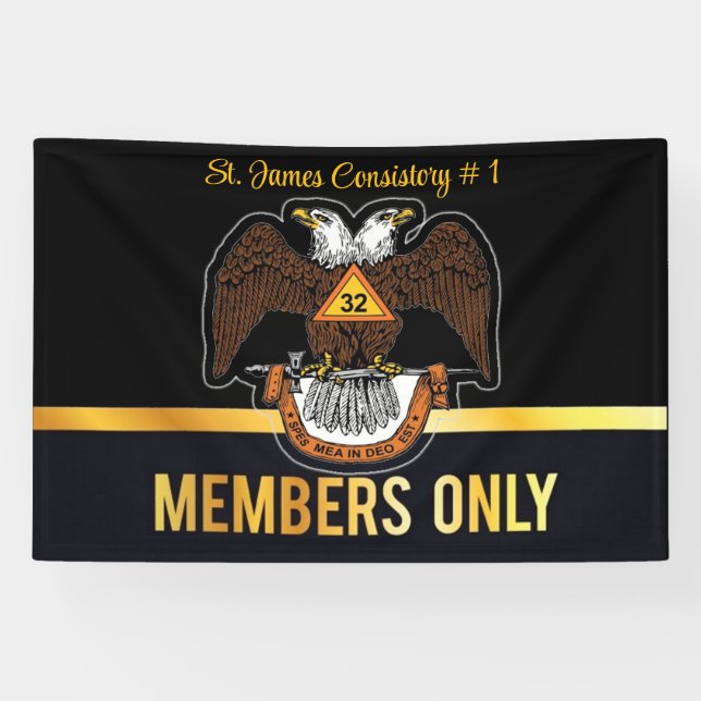 Banderoles Freemason 32 Degree (Horizontal)