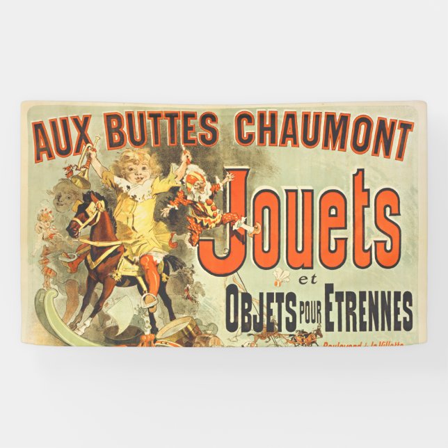 Banderoles French Toy Joets Amis Poster vintage (Horizontal)