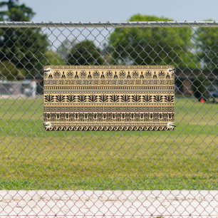 Banderoles Fret grec, Motif méditerranéen, Brown