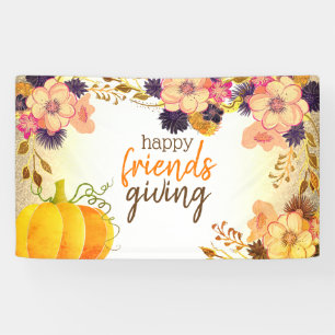 Banderoles Friendsgiving Action de grâce