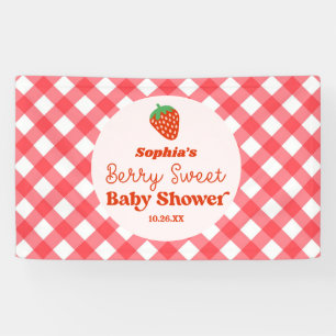 Banderoles Fruit fraise Un Baby shower sucré aux baies