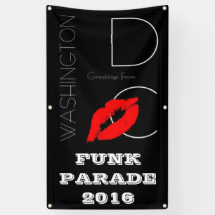 Banderoles Funk Parade 2016 Washington DC Red Lipstick Kiss