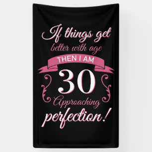 Banderoles Funny 30e anniversaire 'Perfection'