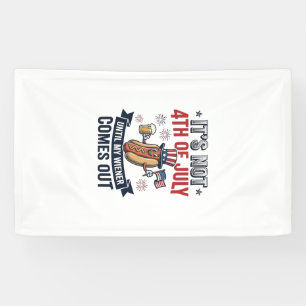 Banderoles Funny 4th Of July Hot Dog Vintage Patriotic Shirt_