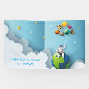 Banderoles Galaxie des astronautes de l'espace 1er anniversai