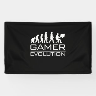Banderoles Gamer Gift Évolution des gamers