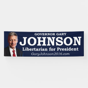 Banderoles Gary Johnson pour le Président Banner