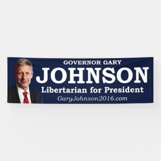 Banderoles Gary Johnson pour le Président Banner