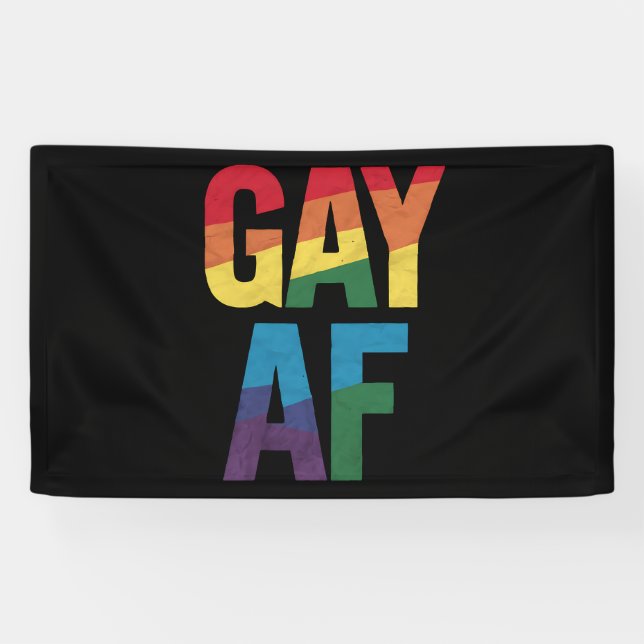 Banderoles Gay AF LGBT Pride Gay Gift Pride Mois (Horizontal)