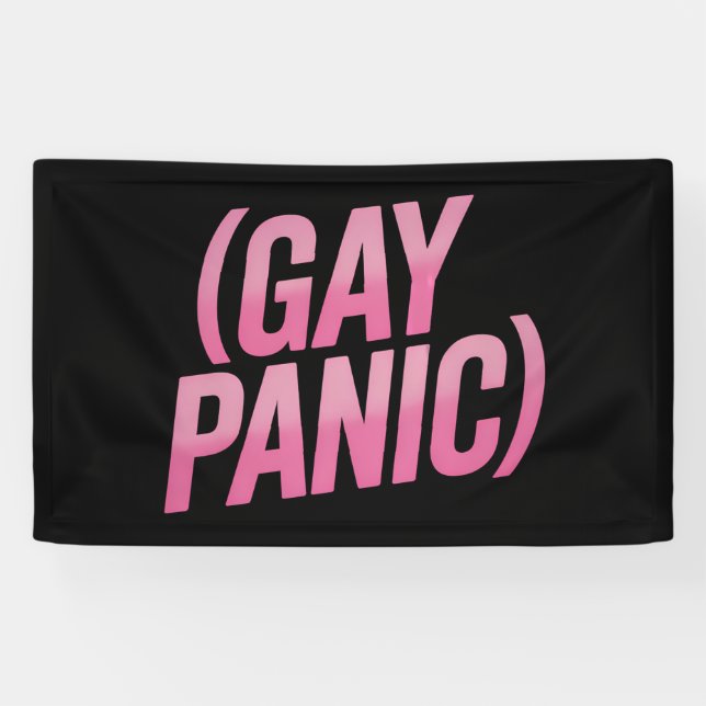 Banderoles Gay Panic Gay LGBTQ - Fierté de la protestation (Horizontal)