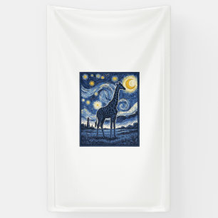 Banderoles Girafe Nuit Étoilée Vintage