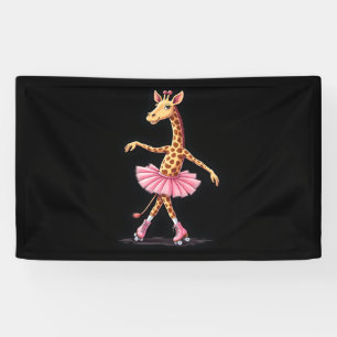 Banderoles Giraffe Sur Patins À Roulettes En Débardeur Tutu R
