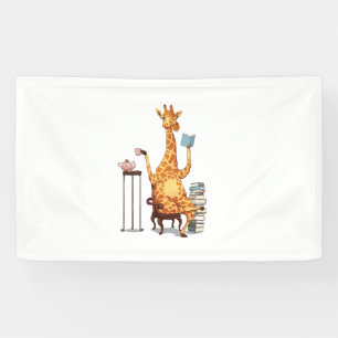 Banderoles Giraffes, livres et cadeaux de thé