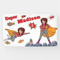 Girl Superhero Flying 💥 Birthday Photo