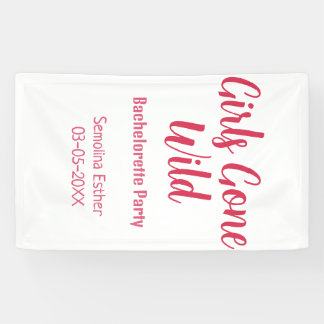 Banderoles girls gone wild bachelorette party red name retro