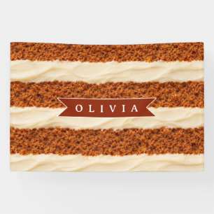 Banderoles Glaçage au fromage à la crème pour gâteau à la car