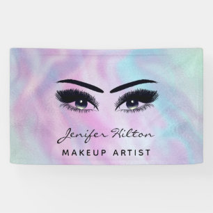 Banderoles Glam chic holographique moderne cils & sourcils