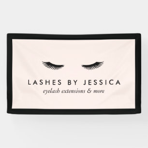 Banderoles Glam Eyelashes Classique Noir et Rose