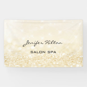 Banderoles Glamour moderne chic faux or glittery