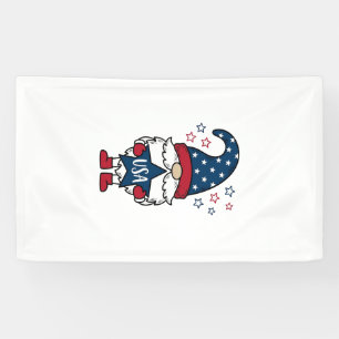 Banderoles Gnome Patriotique USA Étoile Vectorielle Design de