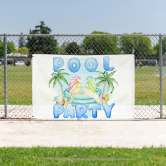 Banderoles Gnomes de Fête au Piscine