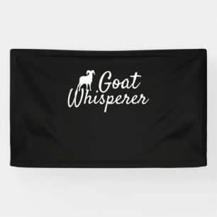 Banderoles Goat Whisperer Cute Goat Lover Farm Animal Farming