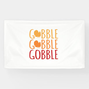 Banderoles Gobble Funky Thanksgiving Turquie Famille Hommes F