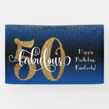 Gold Parties scintillant Confetti Blue Ombre 50 et