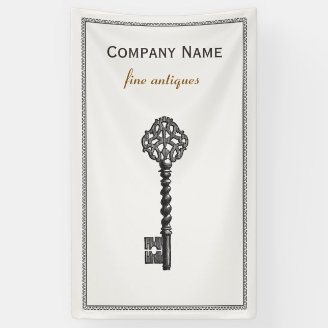 Banderoles Gold Vintage Squelette Key Antique Meubles Magasin (Vertical)