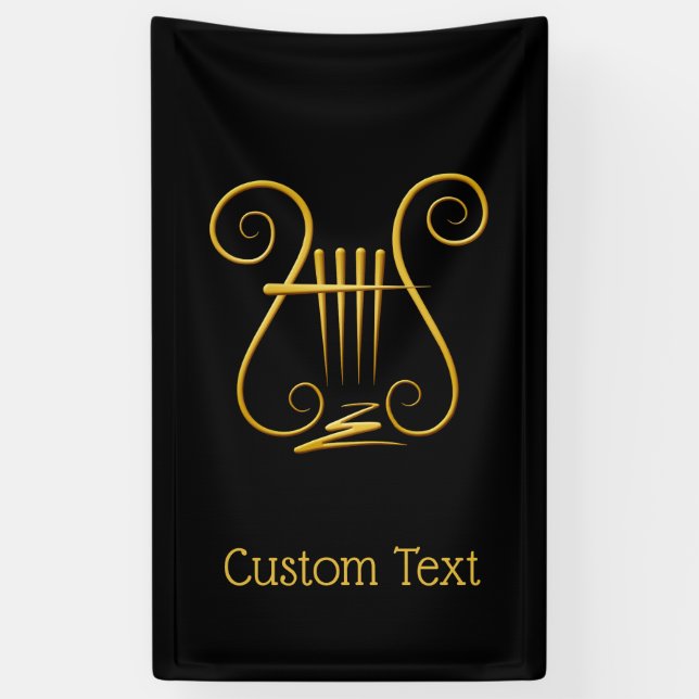 Banderoles Golden lyre (Vertical)