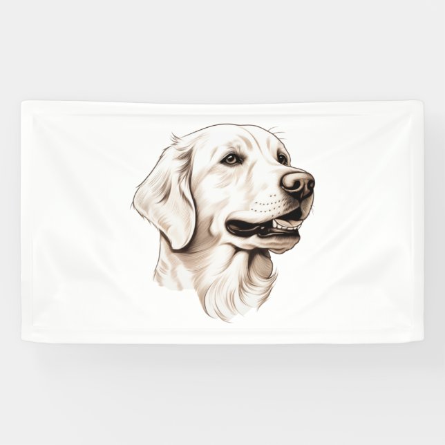 Banderoles Golden Retriever 2 (Horizontal)