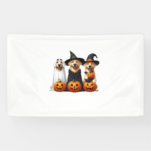 Banderoles Golden Retriever Ghost Halloween Amoureux de les c