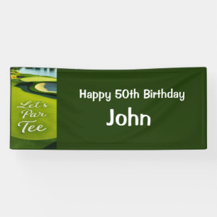 Banderoles Golf 50e anniversaire pour la fête de golf