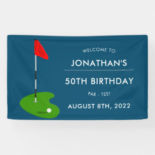 Banderoles Golf 50e fête d'anniversaire