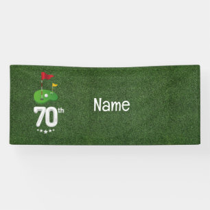 Banderoles Golf 70e anniversaire cadeaux pour golfeur