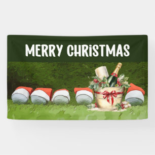 Banderoles Golf Joyeux Noël balles de golf porter chapeau de 