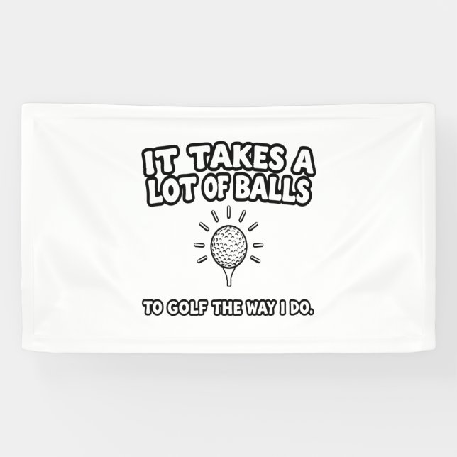 Banderoles Golf Lover T-Shirt Design (Horizontal)