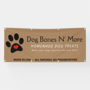 Banderoles Gourmet Naturel Chien Traitements Boulangerie