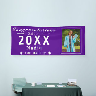 Banderoles Grad Photo Banner - Class Of Personalized Custom