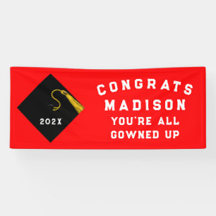 Banderoles Graduation 2025 Rouge
