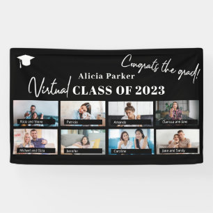 Banderoles Graduation class of 2022 custom photo collage