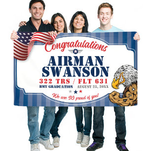 Banderoles Graduation de la Force aérienne 322 TRS Eagles Mas